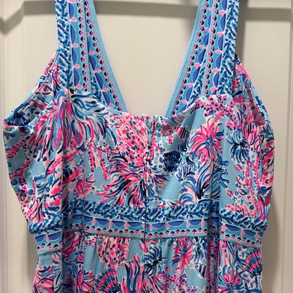 Lilly Pulitzer Blue and Pink Floral Dress 🆕 - Picture 6 of 7